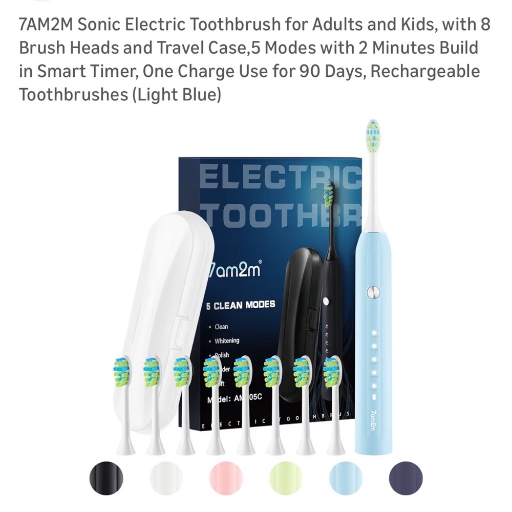3 new sonic toothbrushes with chargers and travel case
